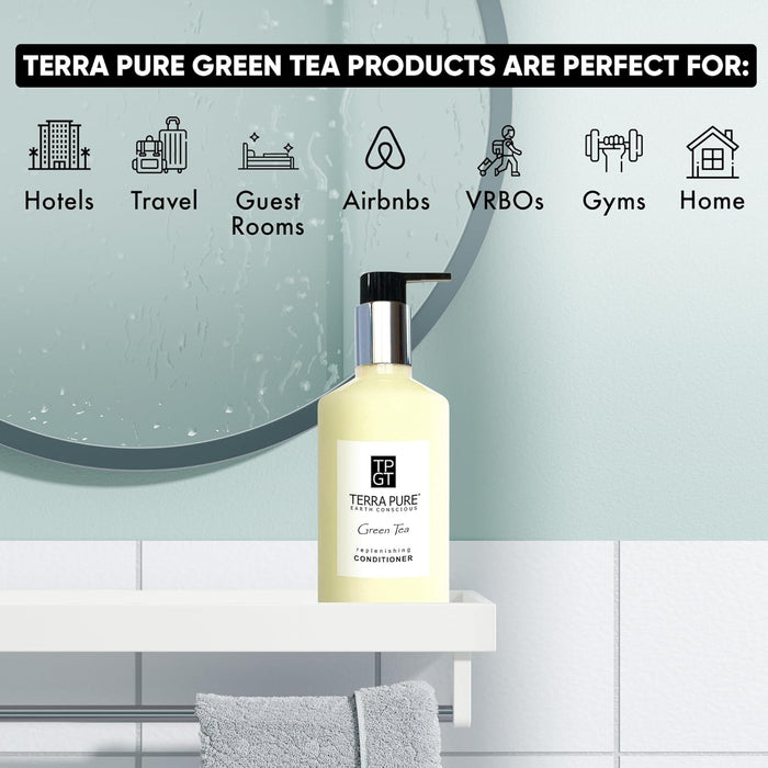 Terra Pure Conditioner, Retail Size Hotel Amenities, 10.14 oz (Single)