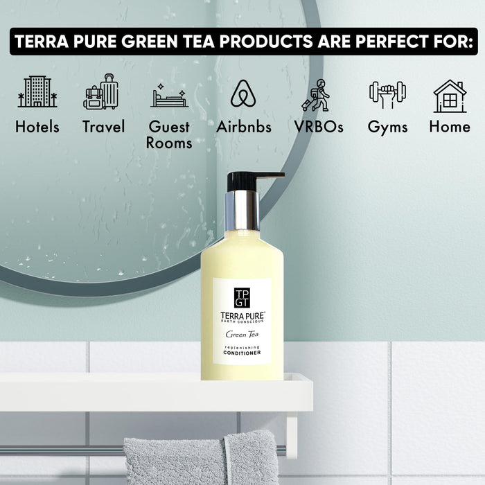 Terra Pure Green Tea Conditioner, 10.14 oz. With Organic Honey And Aloe Vera (Case of 24)
