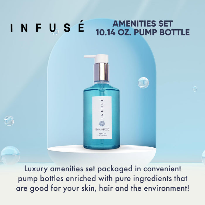 Infuse Shampoo, Retail Size Hotel Amenities, 10.14 oz. (Single)