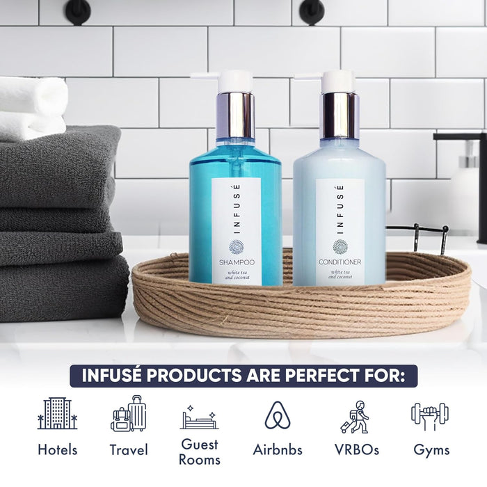 Terra Pure Infuse Shampoo, Retail Size Hotel Amenities, 10.14 oz. (Case of 24)