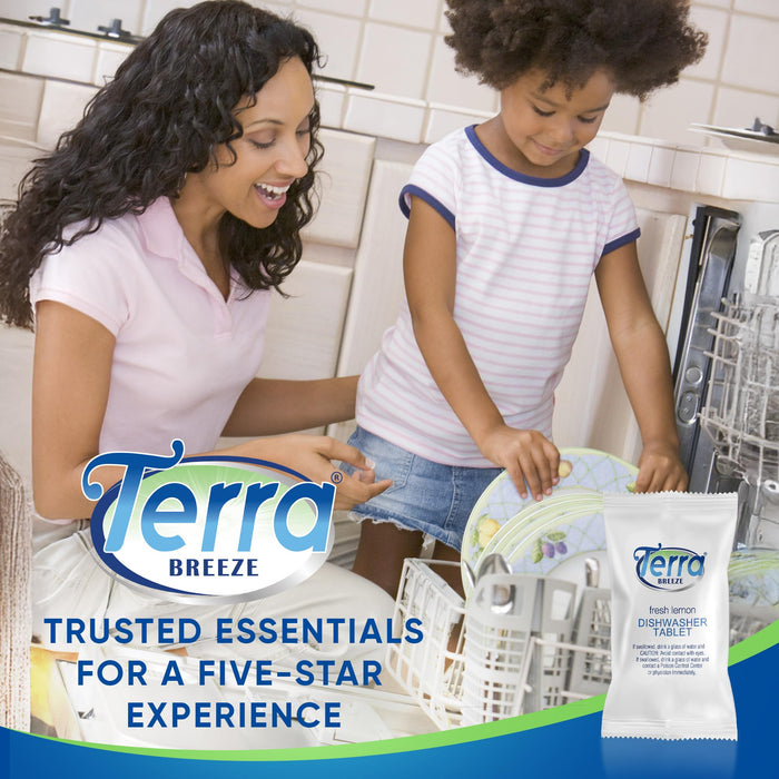 Terra Breeze 200-Count Dishwasher Detergent Pods, Bulk Hotel Supplies