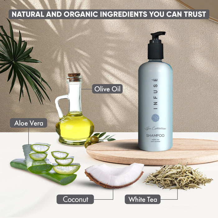Terra Pure Infuse White Tea and Coconut Shampoo | 400 ml Case of 12
