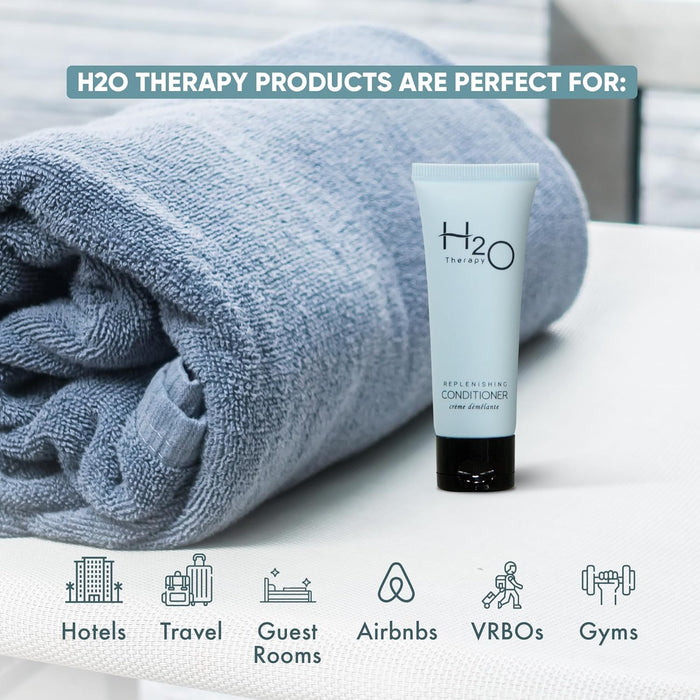 H2O Therapy Conditioner, Travel Size Hotel Hospitality, 1 oz (Case of 300)