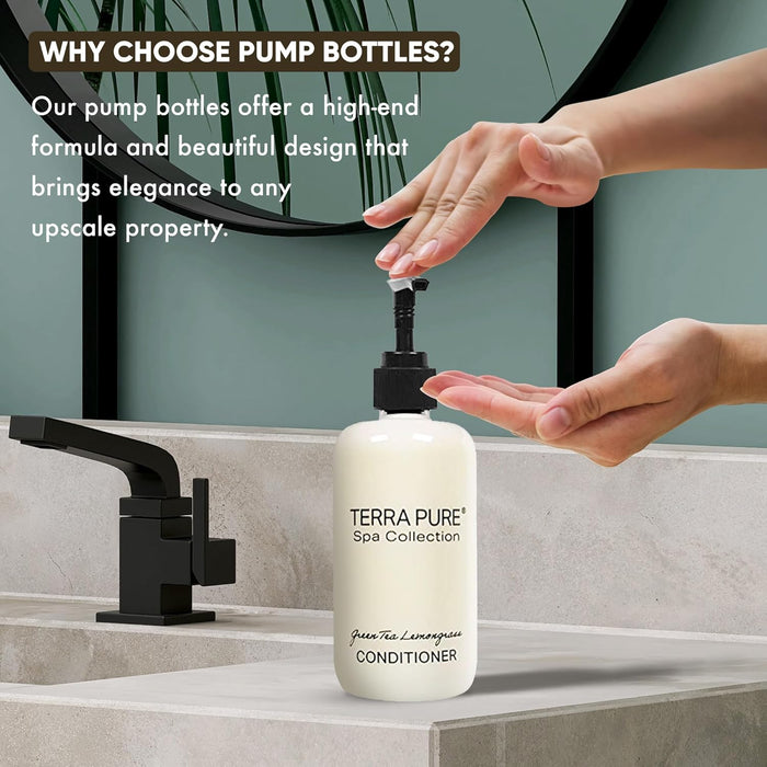 Terra Pure Conditioner | Spa Collection | Hotel Amenities in Pump Bottle | 10.14 oz. / 300 ml (Case of 12)