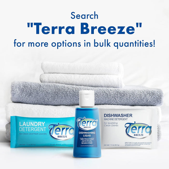 Terra Breeze Laundry Detergent Powder - 1.5 oz Individually Wrapped Packet (Case of 50)