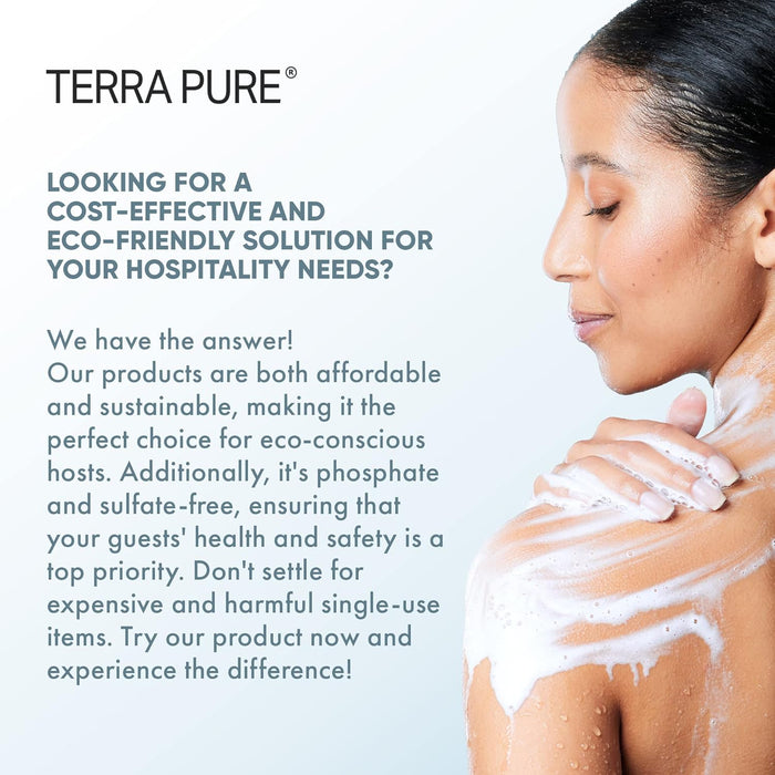 Terra Pure Clear Color and Fragrance Free Gallon Size Hand & Body Wash (1 Case)