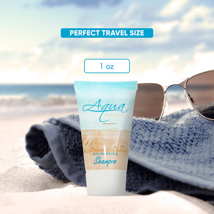 Aqua Organics Shampoo, Travel Size Hotel Amenities, 1 oz (Case of 20)