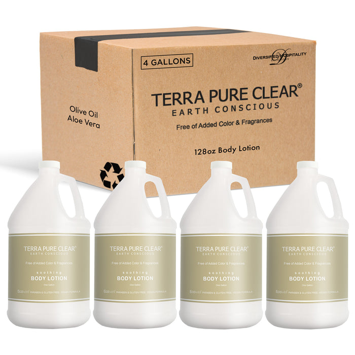 Terra Pure Clear Color and Fragrance Free Gallon Size Lotion