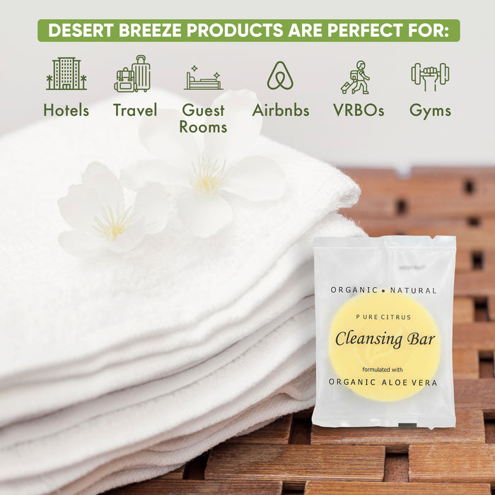 Desert Breeze Cleansing Bar Soap, Travel Size Hotel Amenities, 0.5 oz (Case of 400)