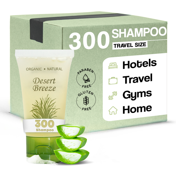 Desert Breeze Shampoo, Travel Size Hotel Toiletries, 1 oz. Flip Cap (Case of 300)