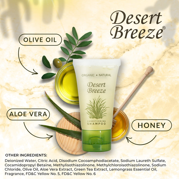 Desert Breeze Shampoo, Travel Size Hotel Toiletries, 1 oz. Flip Cap (Case of 300)