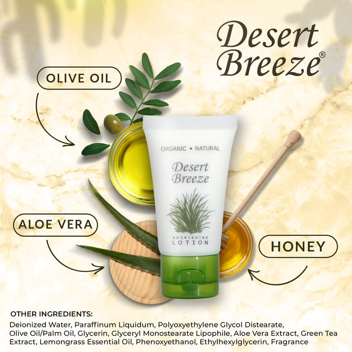 Desert Breeze Lotion, Travel Size Hotel Toiletries, 1 oz Flip Cap (Case of 300)