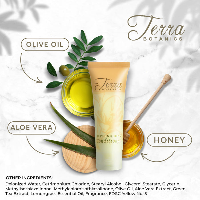 Terra Botanics Conditioner, 1 Oz. Frosted Tube With Flip Cap With Organic Honey And Aloe Vera (Case of 300)