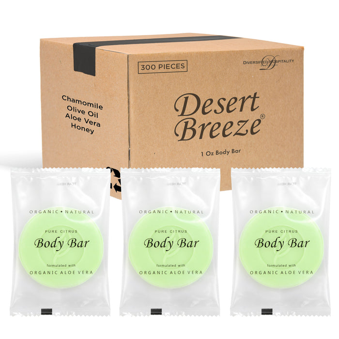 Desert Breeze Bar Soap, Travel Size Hotel Amenities, 1 oz (Case of 300)