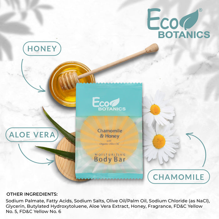 Eco Botanics Travel-Size Hotel Body Bar Soap, 0.89 oz (Case of 500)