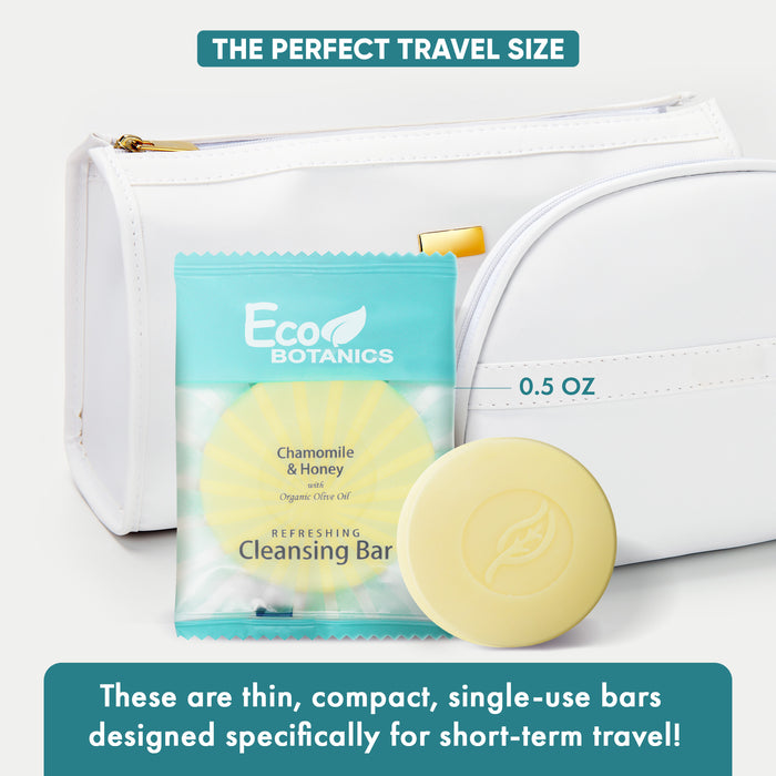 Travel Size Hotel Body Bar 1000 Count 0.5 oz Bottles Guest Amenities for Hotels Vacation Rentals and Short Term Rentals Paraben Free White Tea Scent Infused with Aloe Honey & Olive Oil by Eco Botanics