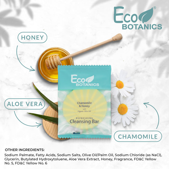 Eco Botanics Travel-Size Hotel Cleansing Bar Soap.5 oz (Case of 1000)