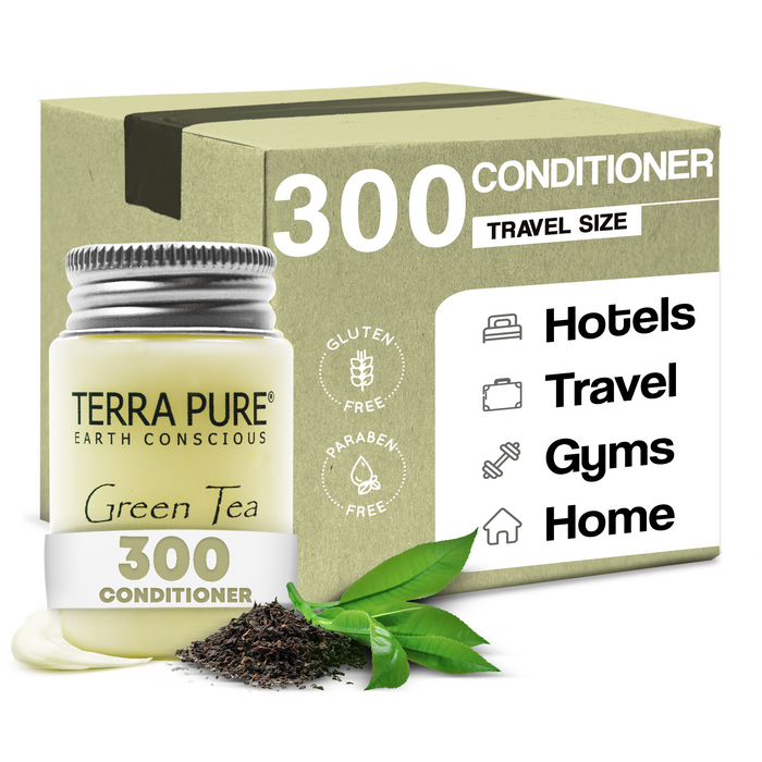 Terra Pure Green Tea Conditioner, 1.2 Oz. In Jam Jar With Organic Honey And Aloe Vera (Case of 300)