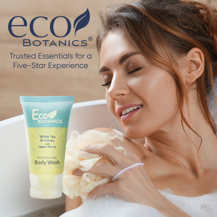 Eco Botanics Travel-Size Hotel Body Wash Soap, 1 oz. (Case of 300)