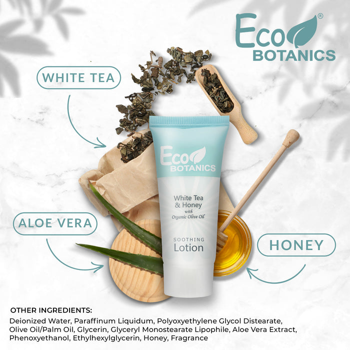 Eco Botanics Lotion, with Organic Olive Oil, Hotel/Travel Size Tubes