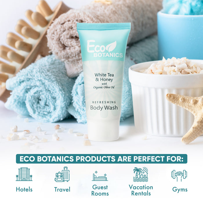 Eco Botanics Travel-Size Hotel Body Wash Soap, 0.85 oz. (Case of 300)