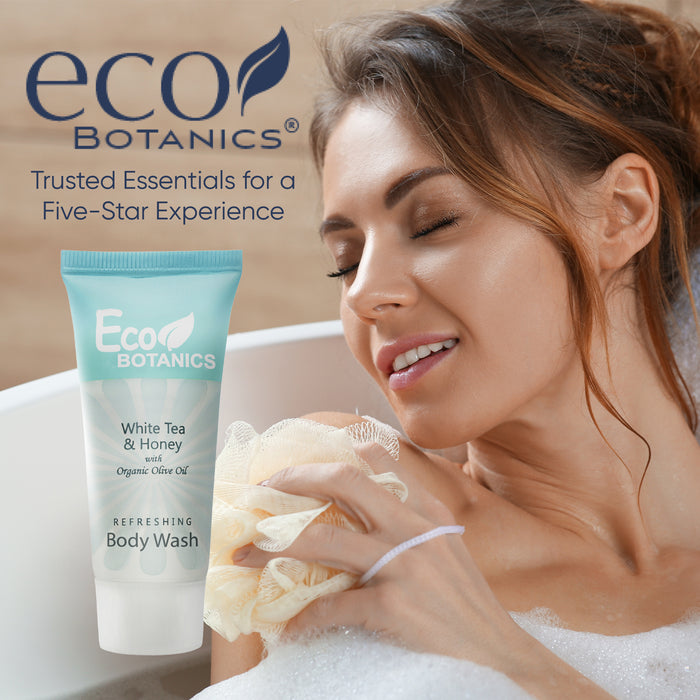 Eco Botanics Travel-Size Hotel Body Wash Soap, 0.85 oz. (Case of 300)