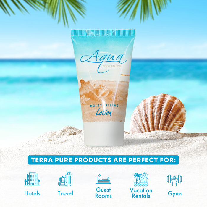 Aqua Organics Lotion, Travel Size Hotel Amenities, 1 oz (Case of 20)