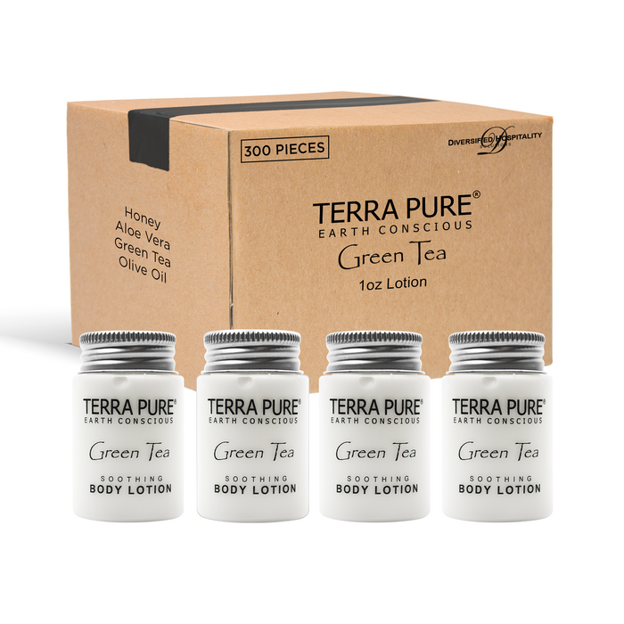 Terra Pure Body Lotion, Travel Size Hotel Amenities, 1 oz (Case of 300)