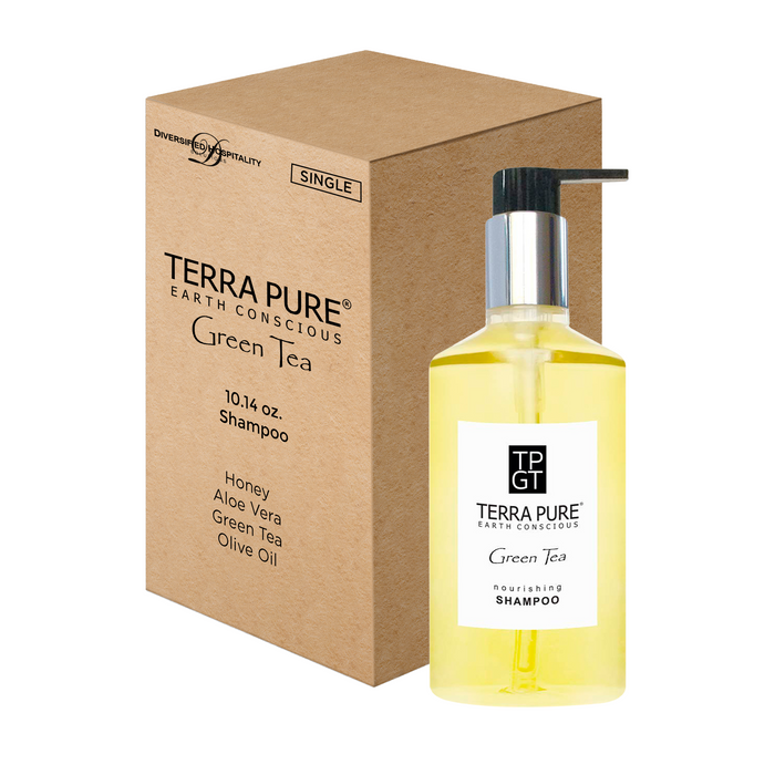 Terra Pure Shampoo, Retail Size Hotel Amenities, 10.14 oz. (Single)