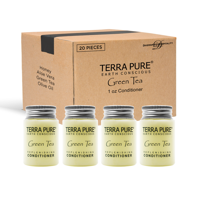 Terra Pure Conditioner, Travel Size Hotel Amenities, 1 oz (Case of 20)
