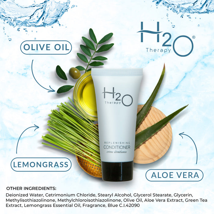 H2O Therapy Conditioner, Travel Size Hotel Hospitality, 1 oz (Case of 300)