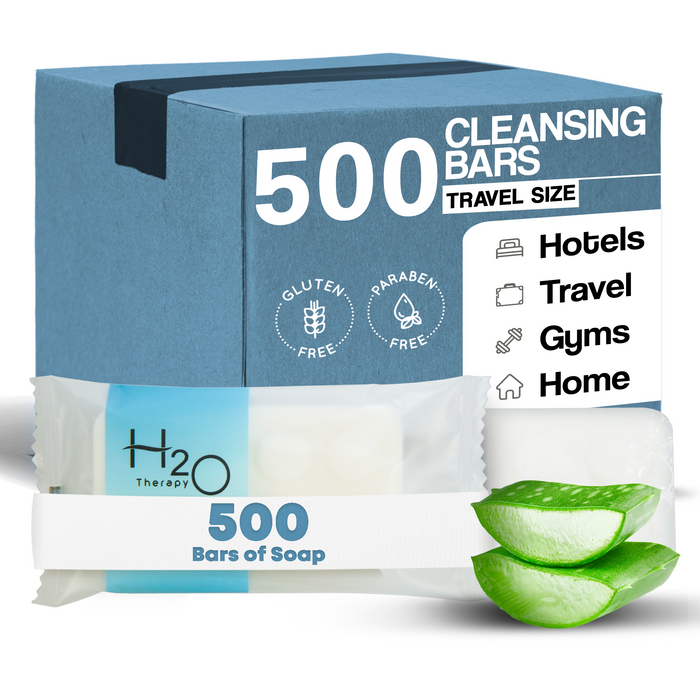 H2O Therapy Bar Soap, Travel Size Hotel Amenities, 0.88 oz (Case of 500)