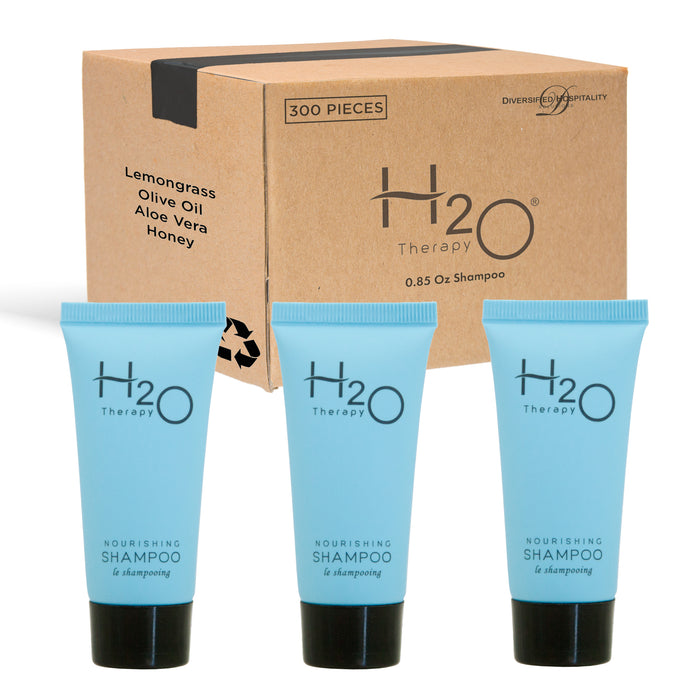H2O Therapy Shampoo, Travel Size Hotel Hospitality, 0.85 oz (Case of 300)