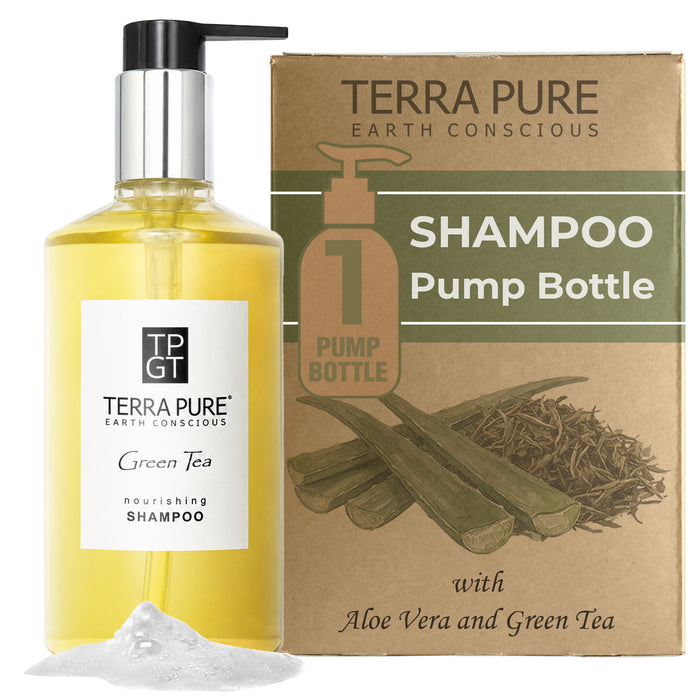 Terra Pure Shampoo, Retail Size Hotel Amenities, 10.14 oz. (Single)
