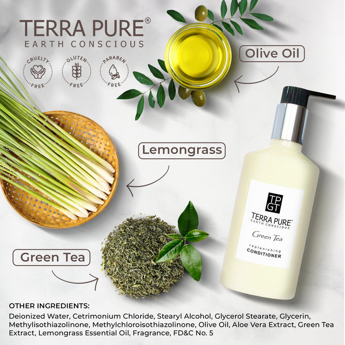Terra Pure Conditioner, Retail Size Hotel Amenities, 10.14 oz (Single)