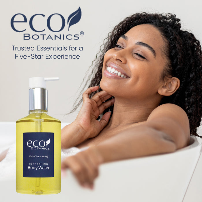 Eco Botanics Body Wash, Retail Size Hotel Amenities, 10.14 oz. (Single)