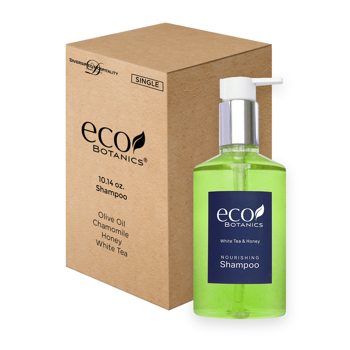Eco Botanics Shampoo, White Tea & Honey Retail Size Hotel Amenities, 1 ...