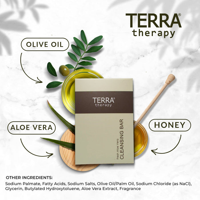 Terra Therapy Boxed Cleansing Bar | Amenities for Hotel Motel AirBnB VRBO | Travel Size Hotel Toiletries | 28g/.98 oz. (Case of 250)