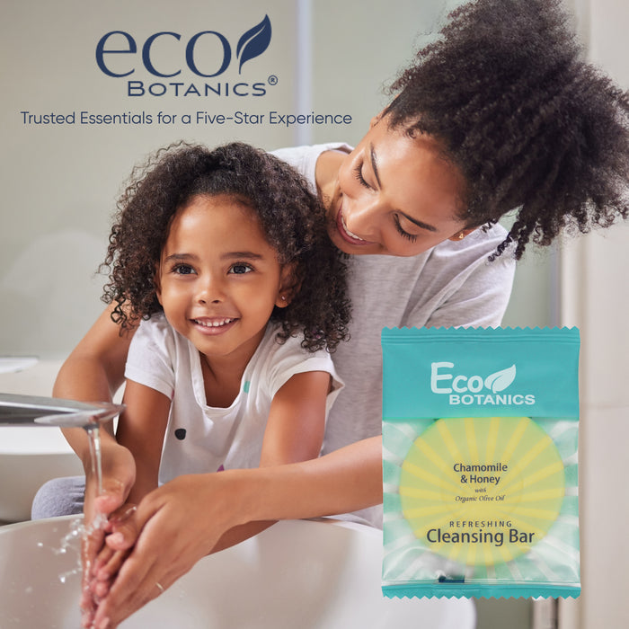 Eco Botanics Travel-Size Hotel Cleansing Bar Soap.5 oz (Case of 100)