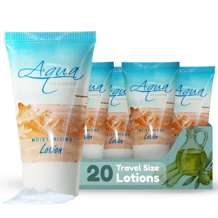 Aqua Organics Lotion, Travel Size Hotel Amenities, 1 oz (Case of 20)