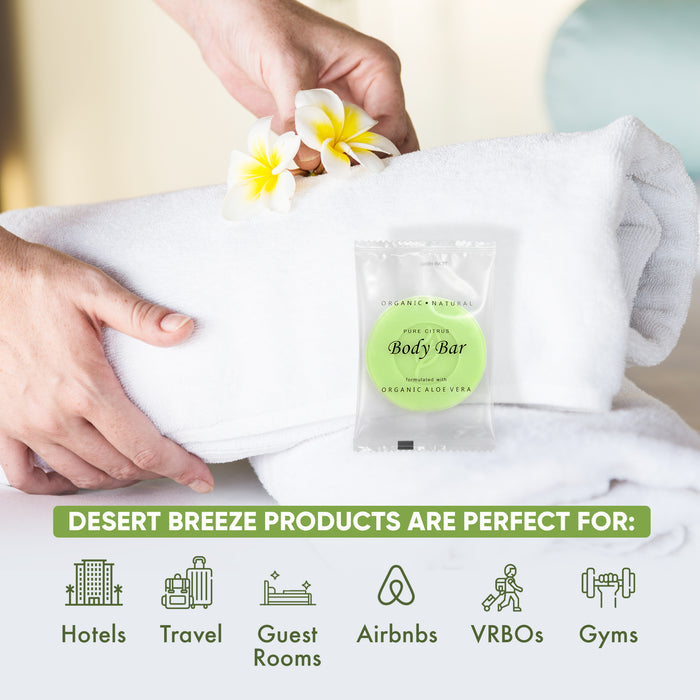 Desert Breeze Bar Soap, Travel Size Hotel Amenities, 1 oz (Case of 100)