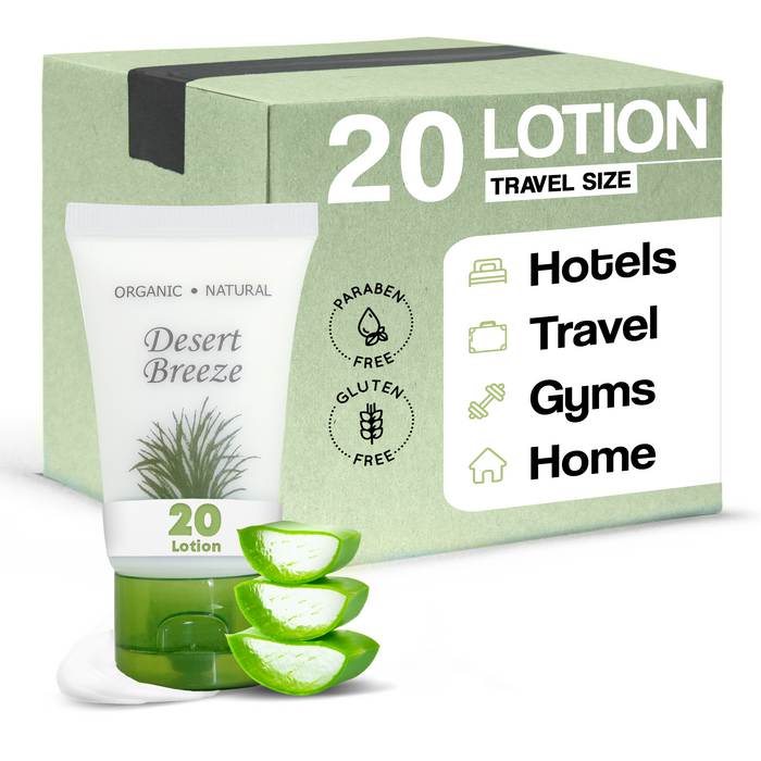 Desert Breeze Lotion, Travel Size Hotel Toiletries, 1 oz. (Case of 20)