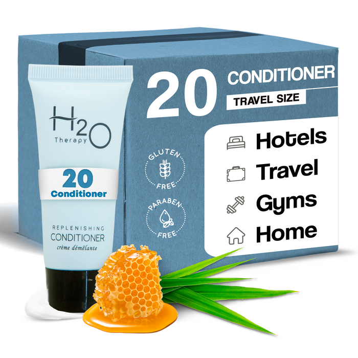 H2O Therapy Conditioner, Travel Size Hotel Hospitality, 0.85 oz (Case of 20)