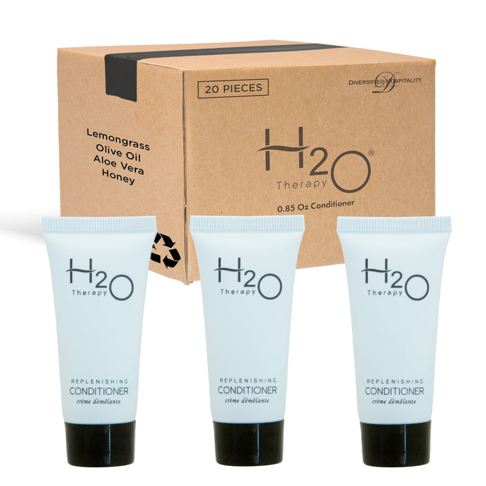 H2O Therapy Conditioner, Travel Size Hotel Hospitality, 0.85 oz (Case of 20)