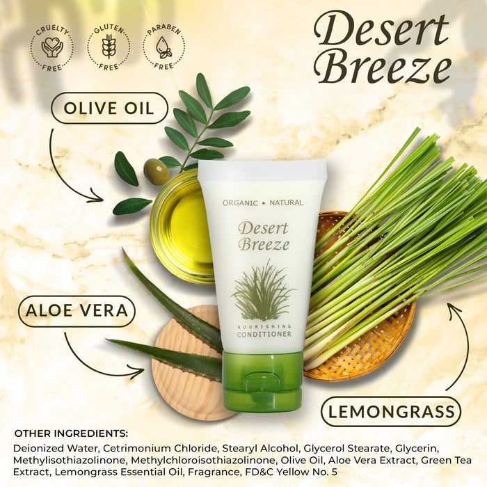 Desert Breeze Conditioner, Travel Size Hotel Toiletries, 1 oz. (Case of 20)