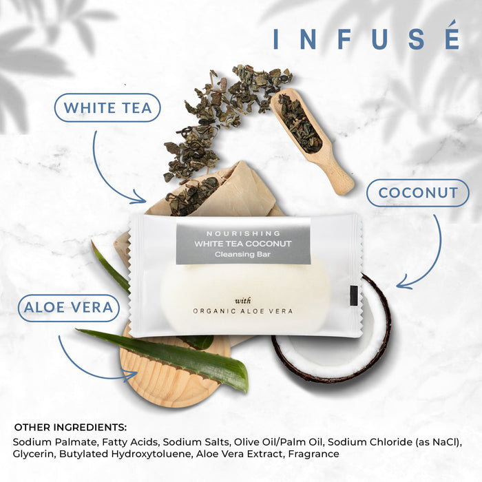 Infuse Bar Soap | Travel Size Hotel Amenities | 20 Gram (Case of 400)