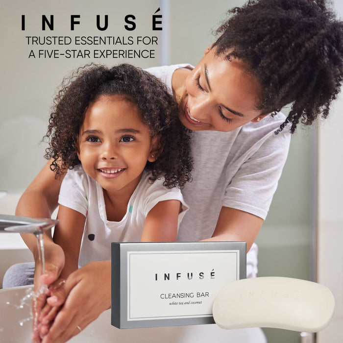 Infuse Boxed Bar Soap | Travel Size Hotel Amenities | 35 Gram (Case of 200)