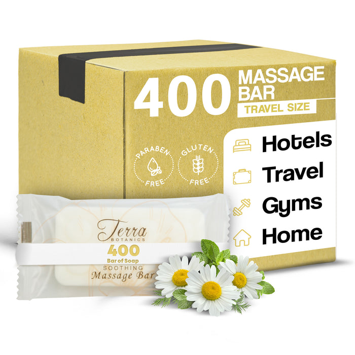 Terra Botanics Hospitality Size Massage Bar Soap | 32 Gram (Case of 400)