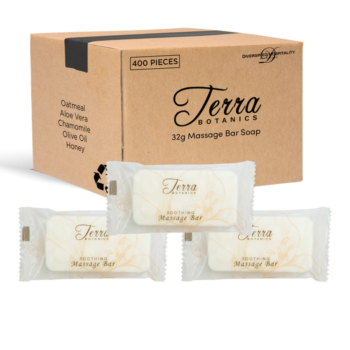 Terra Botanics Hospitality Size Massage Bar Soap | 32 Gram (Case of 400)