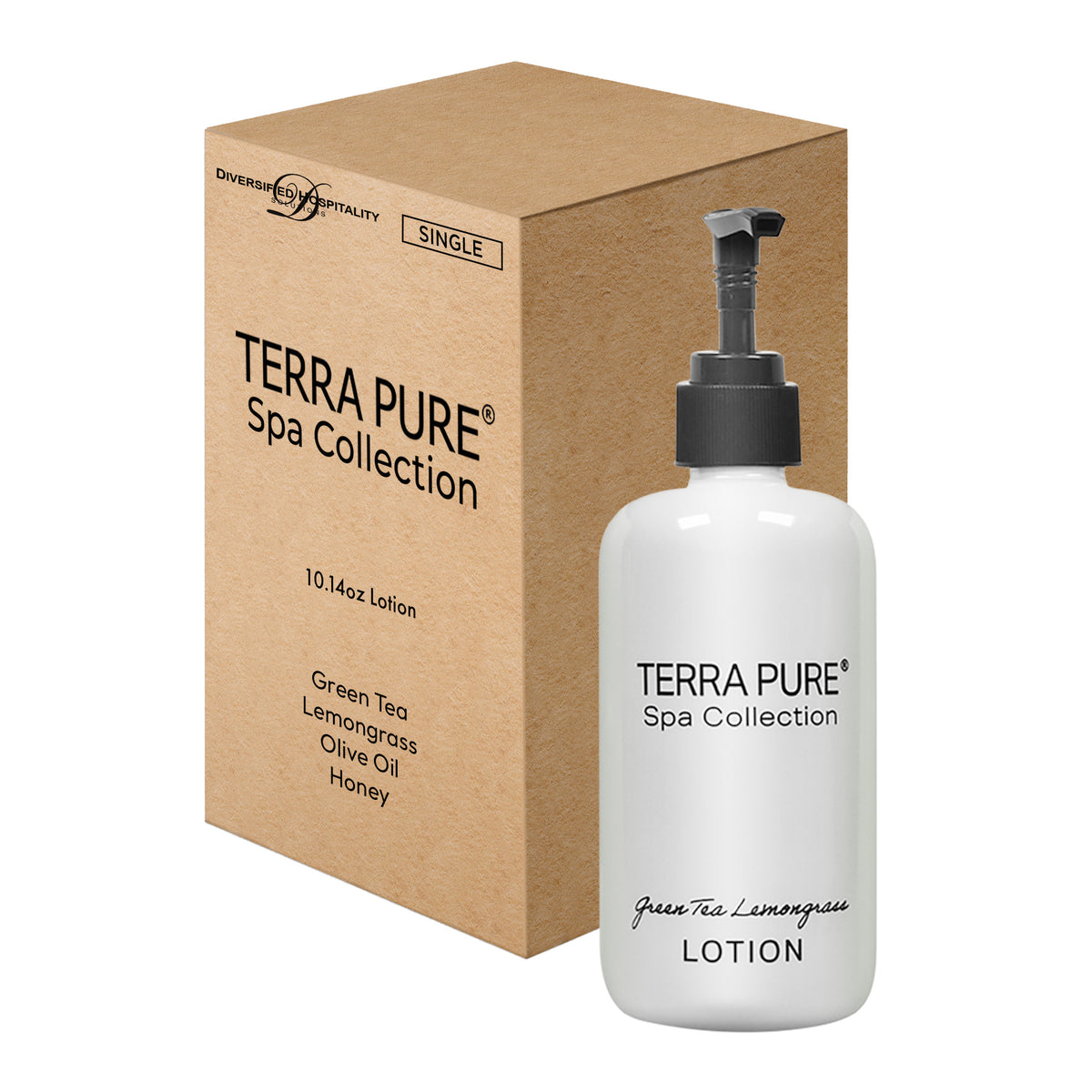 Terra Pure Lotion Spa Collection Hotel Amenities in Pump Bottle